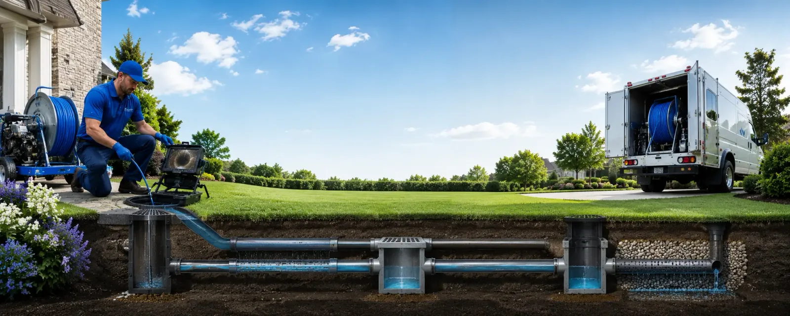 Outdoor drain cleaning information for Jamesville, NY